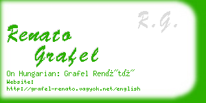 renato grafel business card